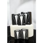 Kırçova Tekstil BÜYÜK BOY XXL-5 - Damat Bohçası - Damat Kutusu - Çeyiz Kutusu Sert Malzeme1 kutu hedıyemızdır 6 lı