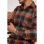 Kiremit Oduncu Slimfit Erkek Gömlek Kiremit