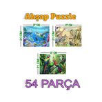 Kiri Ahşap 54 Parçalı Puzzle 3 Farklı Puzzle