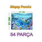 Kiri Ahşap Puzzle 54 Parçalı Kaplumbağa