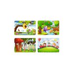 Kiri Puzzle 24 Parçalı Ahşap 4 Adet Puzzle