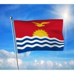 Kiribati Bayrağı Premium Raşel Kumaş 100X150 cm