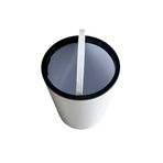 Kırık Beyaz Çöp Kovası 5 Litre İnca Model