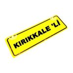 KIRIKKALE 'Lİ Yazılı Sarı Dekor Plaka Sök Tak Pratik yeni nesil