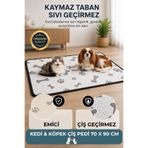 Kiril Home 70x90 Sıvı Geçirmez Yıkanabilir Emici Kedi Köpek Çiş Pedi
