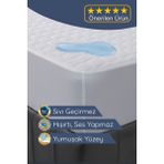 Kiril Home Ultra Soft Sıvı Geçirmez Ses Yapmaz Fitted Full Kenar Yatak Koruyucu Alez - 180 x 200 cm - Beyaz