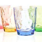 Kırılmaz akrilik renkli restoran parti kupaları meyve suyu içme bardakları kırılmaz plastik şarap bardakları çocuklar için Tumbler