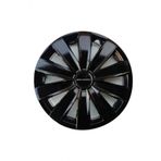 [Kırılmaz] Renault 19 Uyumlu 14 Inc Piano Black Siyah Jant Kapağı Seti 4 Adet