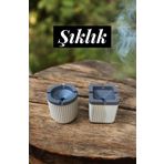Kırılmaz Sert Plastik Küllük - 2 Li Kokusuz Çok Amaçlı Küllük