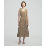 Kırışık Efektli Midi Etek IS1250004126AD4 - Naturel - 44