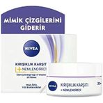 Kırışıklık Karşıtı + Nemlendirici Krem Yaş 35+ (50 Ml), Yaşa Özel Yüz Bakım Kremi, E Vitamini Üzüm Çekirdeği Yağı Ile Yoğun Cilt Bakım, Uv Filtresi Ile Güneş Koruması