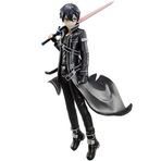 Kirito Kirigaya Kazuto Anime Action Figure Kirito Figürü Siyah Kılıç Ustası Kılıç Modeli Heykeli PVC Heykelcik Koleksiyon Süs Hediyeler 17cm
