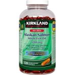 Kırkland Signature %100 Wild Alaskan Salmon Whole Fish Oil 320 Softgels- Originals Usa/canada - omega3
