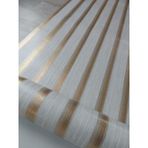 Kirli Beyaz Üzerine Gold Avangart Kabartmalı Duvar Kağıdı 5 M²