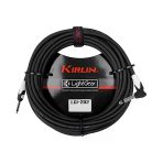 Kırlın Lgı-202-3M-Bk Siyah L Uçlu Kablo (3 Metre) | Mono 1/4" Giriş L Tipi Jak İle Gitar Alt Girişlerinde Maksimum Konfor