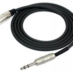 Kirlin MP-483PR-3M-BK 3 Metre XLR-TRS Stereo Kablo