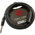 Kirlin Mpc-471b 3 Mt. Patch Cable Bağlantı Kablosu Xlr Male - 1/4 İnç Mono Plug