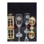 KirLiNova Kristal Çiçek Detaylı Kokteyl Kadehi 2’li Set – (190 ml | Kahve Yanı Su & Kokteyl Bardağı)