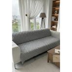 Kırlı'S Sakallı Koltuk Örtüsü Gri 170X210 Çekyat Örtüsü Koltuk Şalı Jakar Kumaş Kaymaz Premium Gramajlı Anneler Günü - 170 x 210 cm