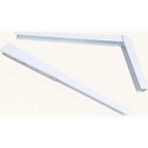 Kırma Katlanır Masa Konsolu, 30 Cm, Dayanıklı Metal Malzeme, Duvara Monte Edilebilir, Katlanabilir Raf Ayağı, Masa Ayak Destek Aparatı, Kolay Kurulum, Çok Amaçlı Kullanım, 2'li Set (Beyaz) - Option-1
