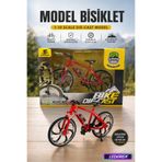 Kırmızı 1:10 Ölçekli Alaşım Metal Model Bisiklet - Die Cast Minyatür Dağ & Yarış Bisikleti Koleksiyonluk