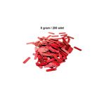 Kırmızı 15 X 5 Mm Dantel Oya Yazma Halhal Abiye Pulu Lazer Kesim Pul 200 Adet / 8 Gram