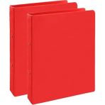 Kırmızı 4 Halkalı Klasör 2 Adet A5 Pvc Öğrenci Ve Ofis Tipi Evrak Sunum Büro Klasörü İç Cepli Otomatik Mekanizmalı Büro