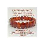 Kırmızı Akik Doğal Taş Roleks Bileklik