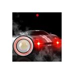 Kırmızı Angel LED Sis Lamba Far Seti Yuvarlak 89 mm Mercekli