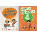 Kırmızı Beyaz 4. Sınıf Çalışma Defterim+Sınavda Yol Arkadaşım (2 Kitap)