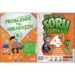 Kırmızı Beyaz 4. Sınıf Soru Fabrikası+Problemde Yol Arkadaşım (2 Kitap)