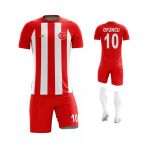 Kırmızı Beyaz - Çizgili - Kişiye Özel Futbol Forması Takımı