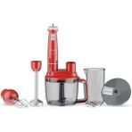 Kırmızı Blender Seti, Şık ve Kullanışlı Mutfak Gereci, Modern Tasarım.