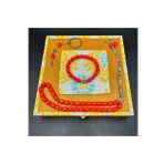 KIRMIZI CEYT TAŞI ALPAKA PÜSKÜL TESPİH ANAHTARLIK VE BİLEKLİK