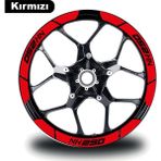 Kırmızı Cf Moto 250 Nk Geniş Jant Sticker Etiket Modeli - Çok Renkli