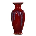 Kırmızı Çin vazosu Antika Seramik vazo Antika Porselen Çiçek vazosu Modern Dekoratif Vazo Geleneksel Modern Ev Orta Parçası Dekoratif vazo-A H34cmxH15cm,A-H34cmxH15cm,A-H34cmxH15cm