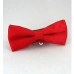 Kırmızı Çocuk Boy Düz Renk Saten Papyon Cp 03