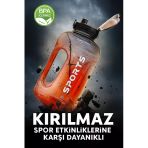 Kırmızı Damacana Suluk Matara 2,2 Litre