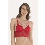 Kırmızı Dantel Bralet Takım