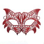 Kırmızı Dantel Masquerade Maskesi 8 No (4604)