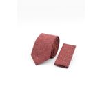 Kırmızı Desenli 6 Cm Kravat