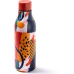 Kırmızı Desenli Paslanmaz Çelik Termos 550ML