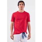 Kırmızı Düz Erkek T-Shirt - Slim Fit