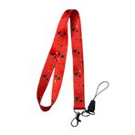 Kırmızı Galaksi Takım Yıldızı Boyun ipi ve Telefon Askısı Lanyard