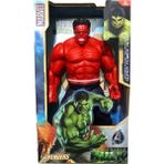 Kırmızı Hulk Karakter Sesli ve Işıklı Oyuncak Red Hulk Figür 30 cm - Tuka