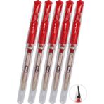 Kırmızı İmza Kalemi 5 Adet Uniball Signo Broad 1.0 Mm Roller Pilot Kalem Um-153 Roller Uçlu Likit Mürekkepli Pilot Kalem