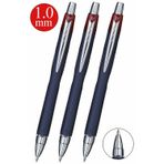 Kırmızı Jel Uçlu Pilot Kalem 3 Adet Uniball Jetstream SXN-210 1.0 mm Basmalı Pilot Kalem Roller Uçlu Likit Mürekkepli