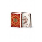 Kırmızı Jumbo Boy Pvc Plastik Su Geçirmez iskambil Poker Oyun Kağıdı rd61kr