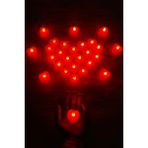 Kırmızı Kalpli Ledli Mum, 7 Adet, Tealight, Pilli, Işıklı, Kutlama, Doğum Günü, Kına, Düğün - Açık Gri - Seçenek 1