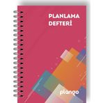 Kırmızı Kareler Günlük Planlayıcı Defter - Daily Planner - Ders Çalışma Planlayıcı Defteri - Planlam